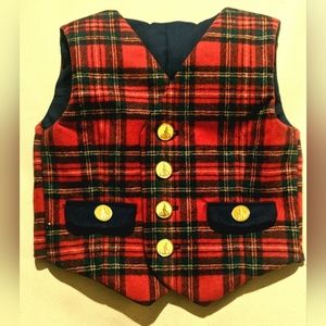 Disneyland guest relations custom authentic Pendleton vest with castle buttons 3